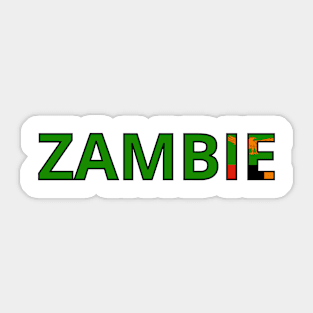 Drapeau Zambie Sticker